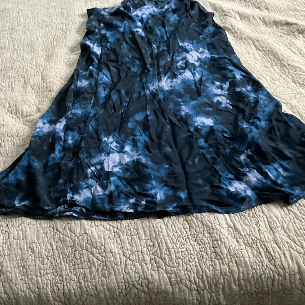 Urban Outfitters Navy and White Maxi Skirt